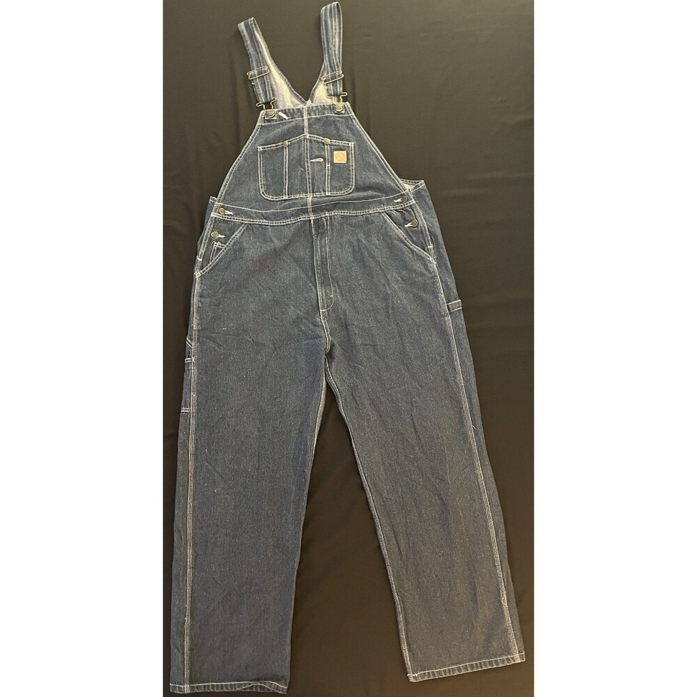 Berne Men's Heritage Denim Bib Overalls B1212DN Dark Wash Workwear NWOT 40x34